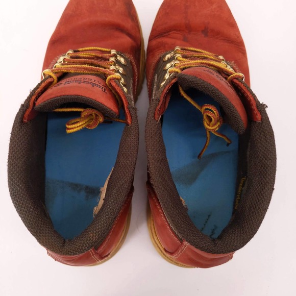 Timberland Leather Waterproof Boots Outdoor Workwear 13048 Cognac Men's US 12 - Picture 10 of 10